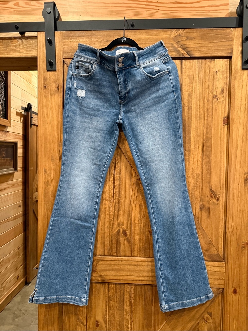 KanCan Light Blue Bootcut Jeans with Faded Wash